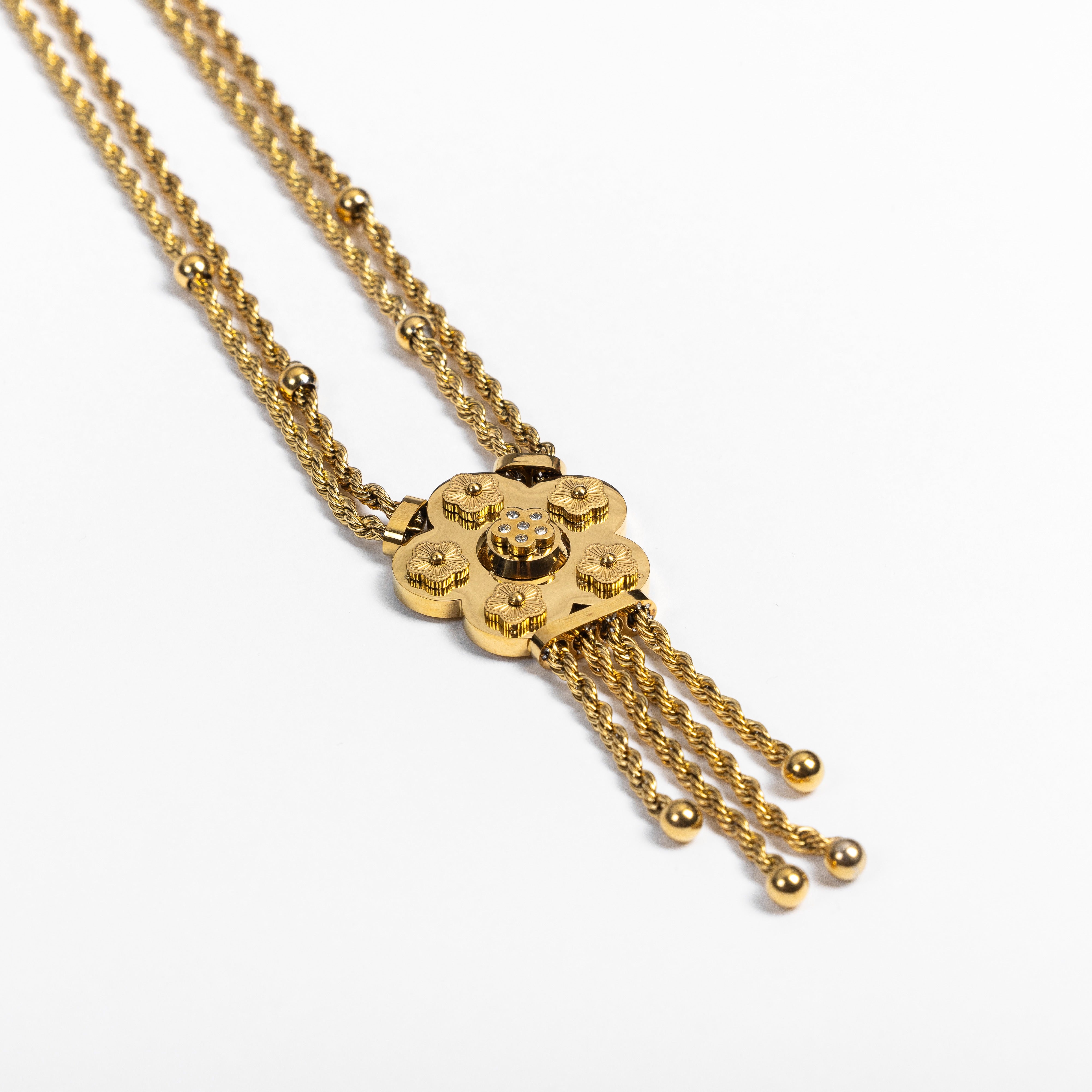 Collana Multistrato Fiore d’Oro