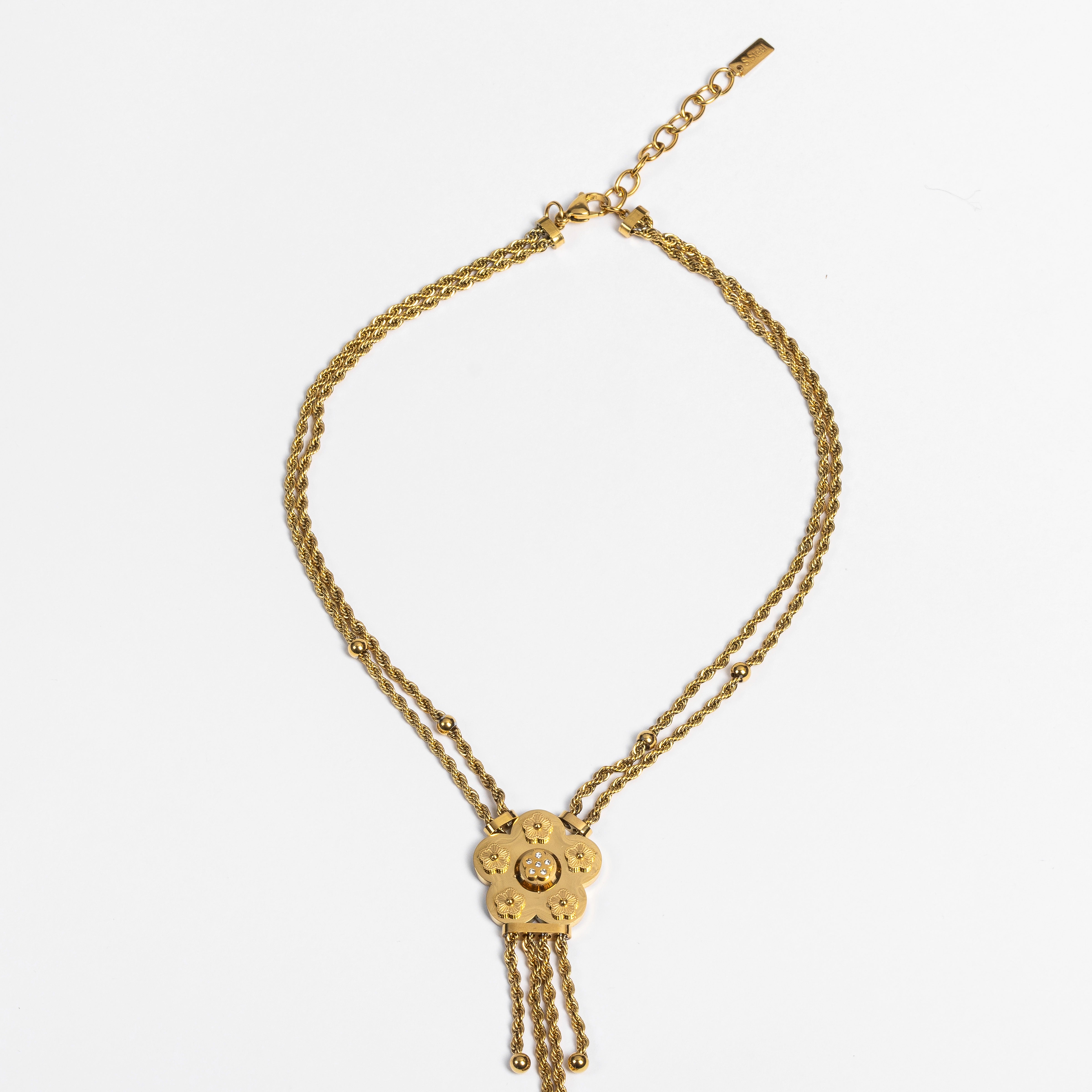 Collana Multistrato Fiore d’Oro