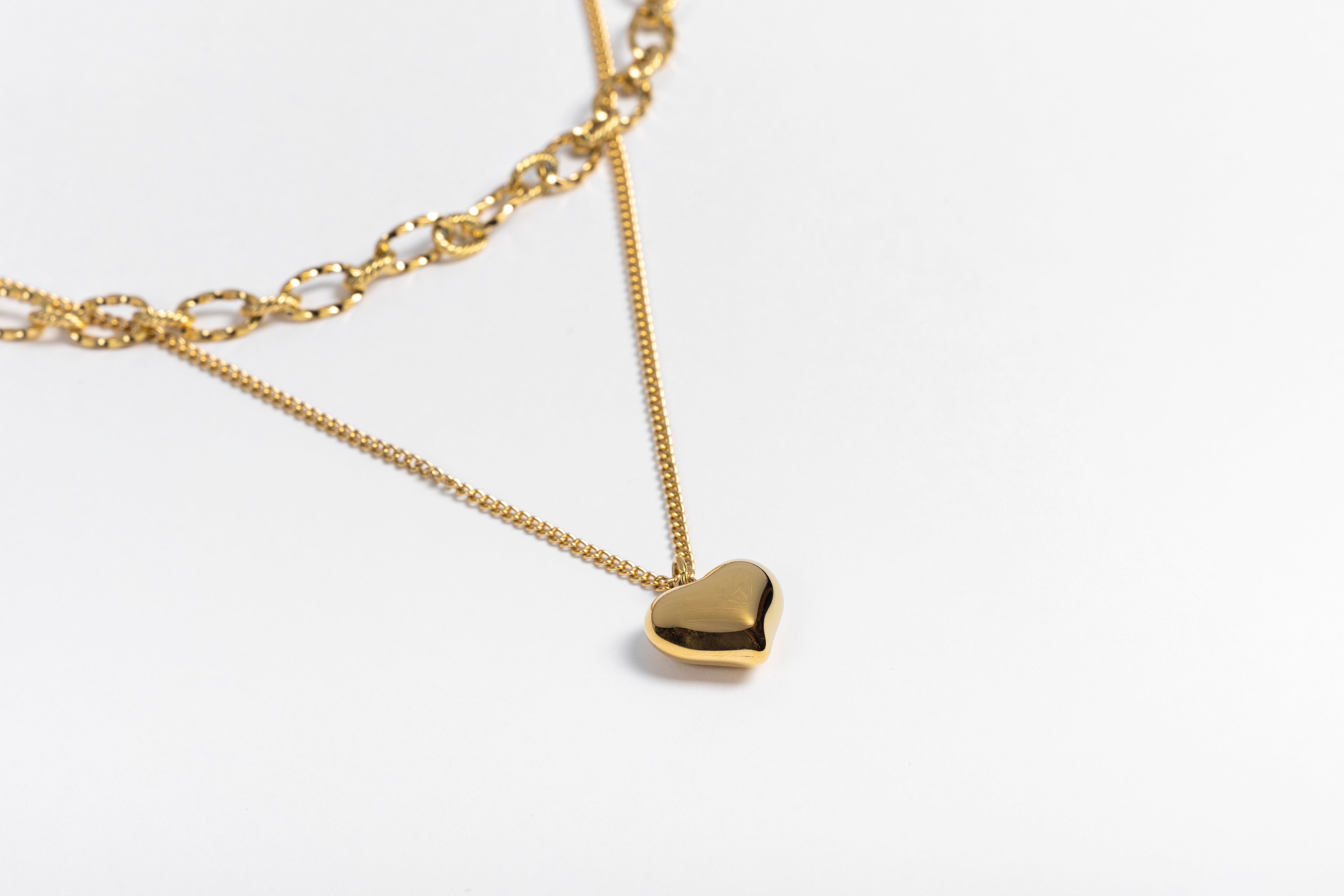 Collane duo cuore splendente