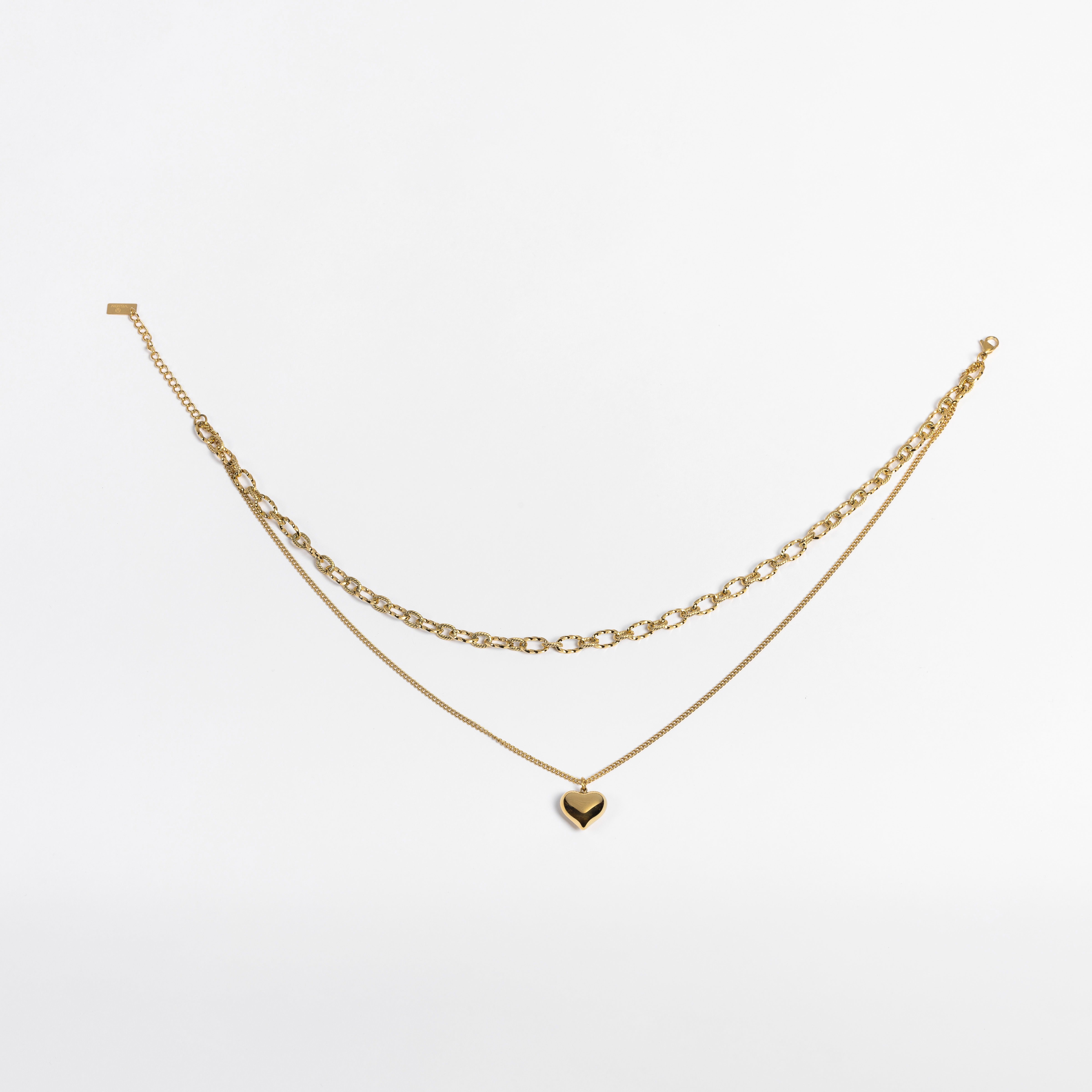 Collane duo cuore splendente