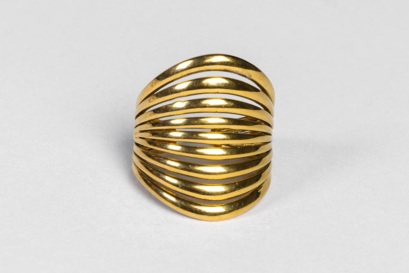 Anello Design Geometrico a Fasce