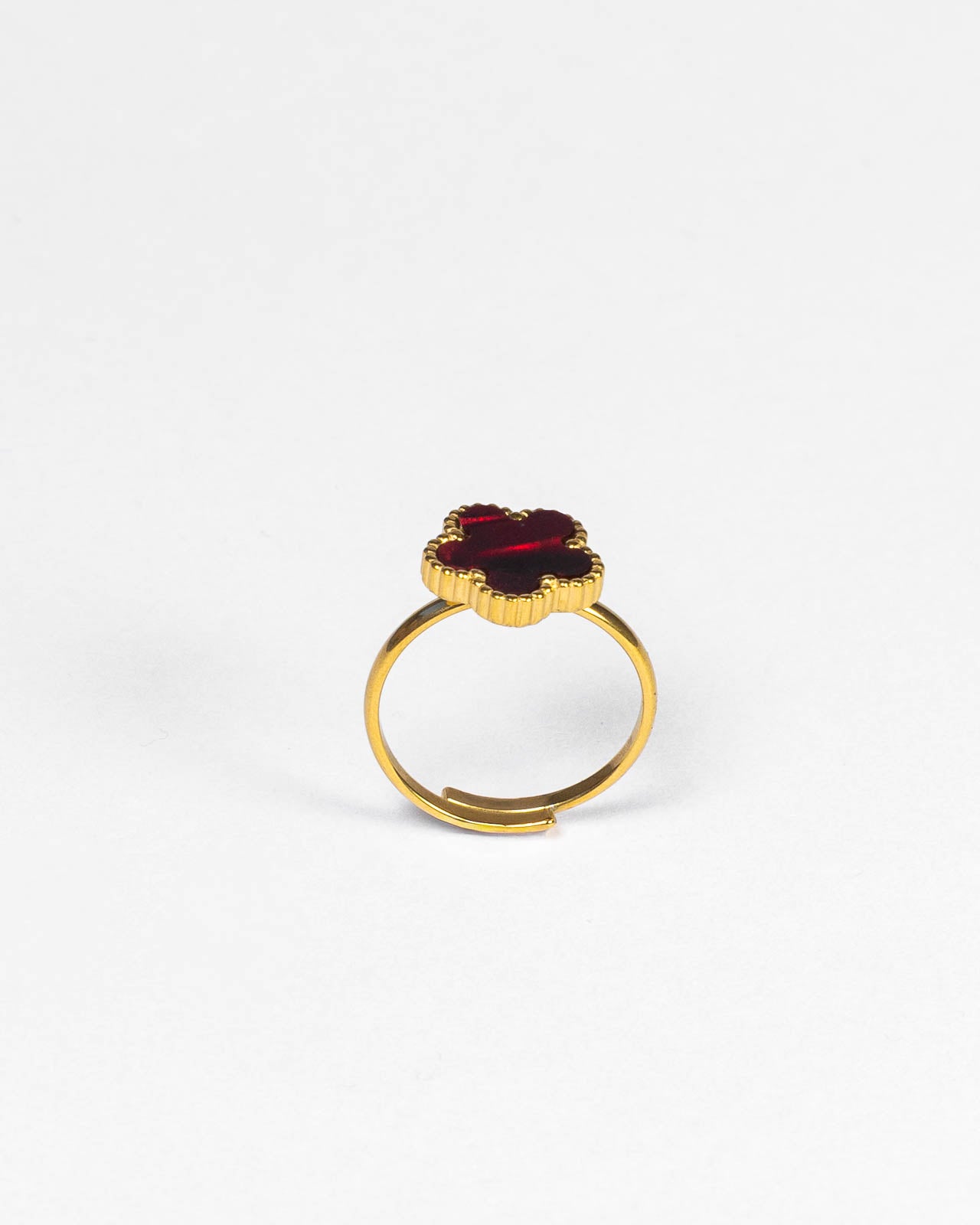 Anello Florénia rosso bordo