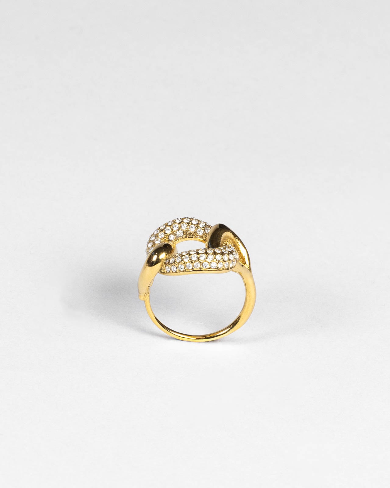 Anello Nodo con Zirconi