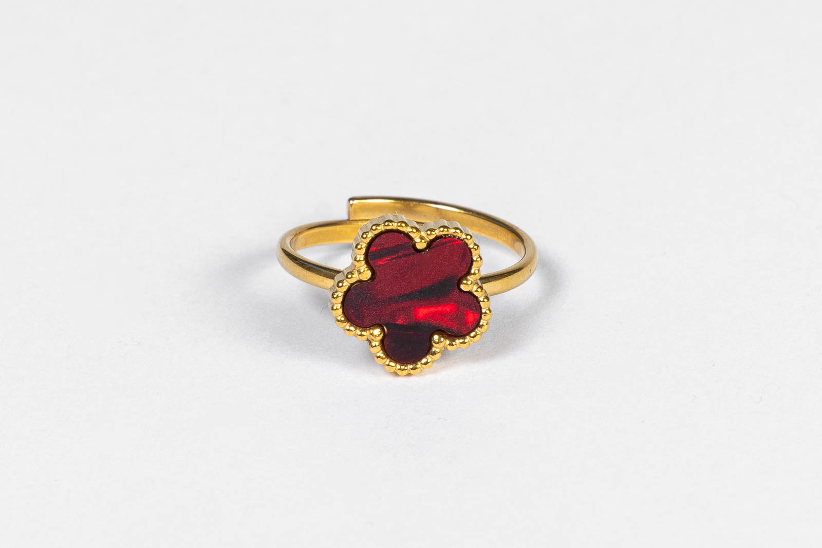 Anello Florénia rosso bordo