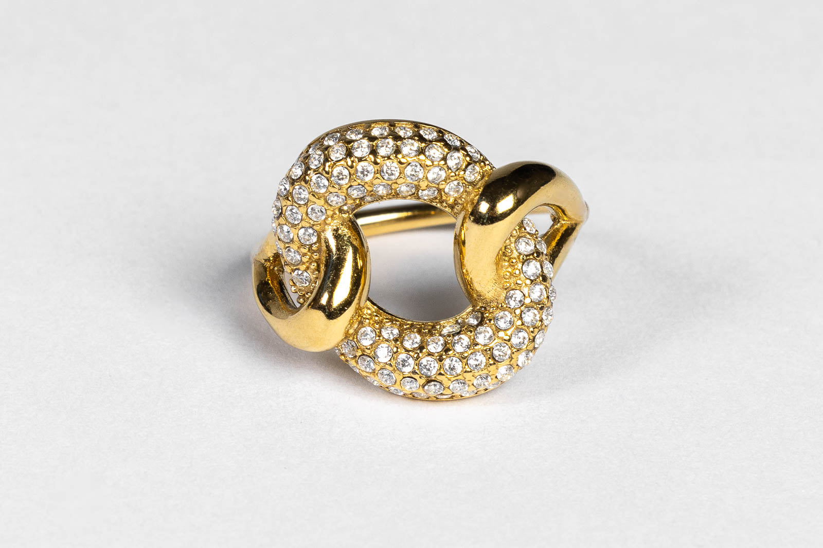 Anello Nodo con Zirconi