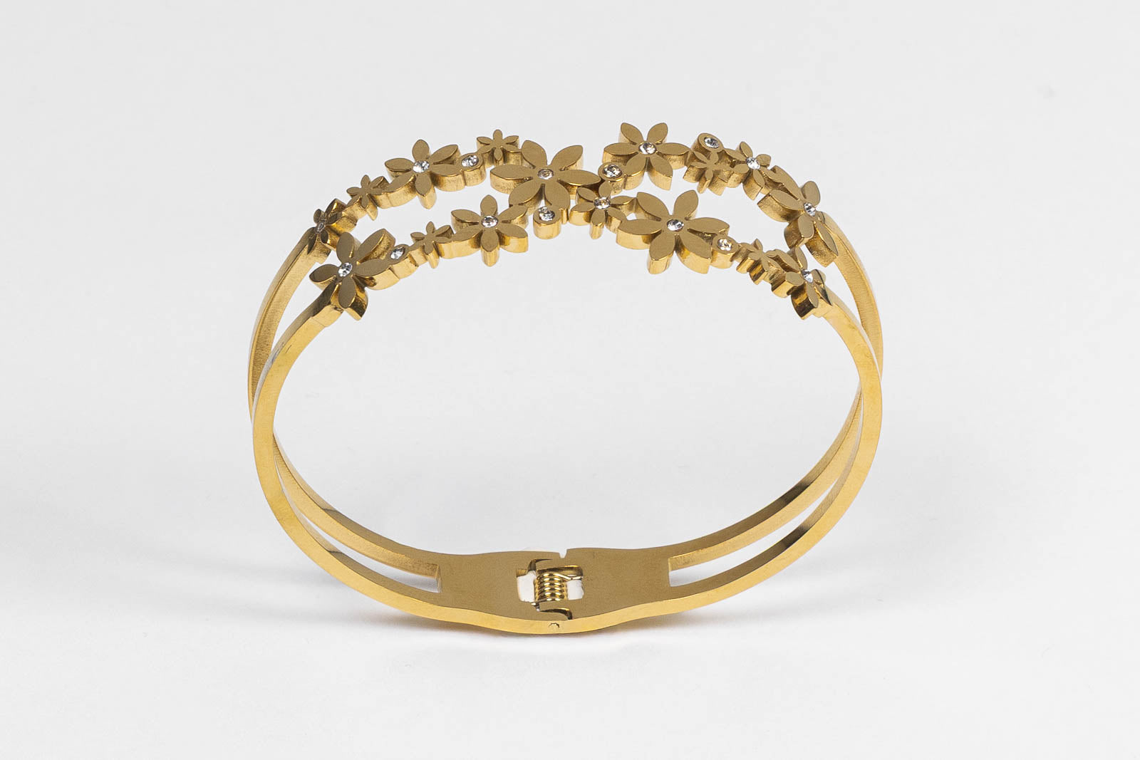 Bracciale Rigido con Fiori