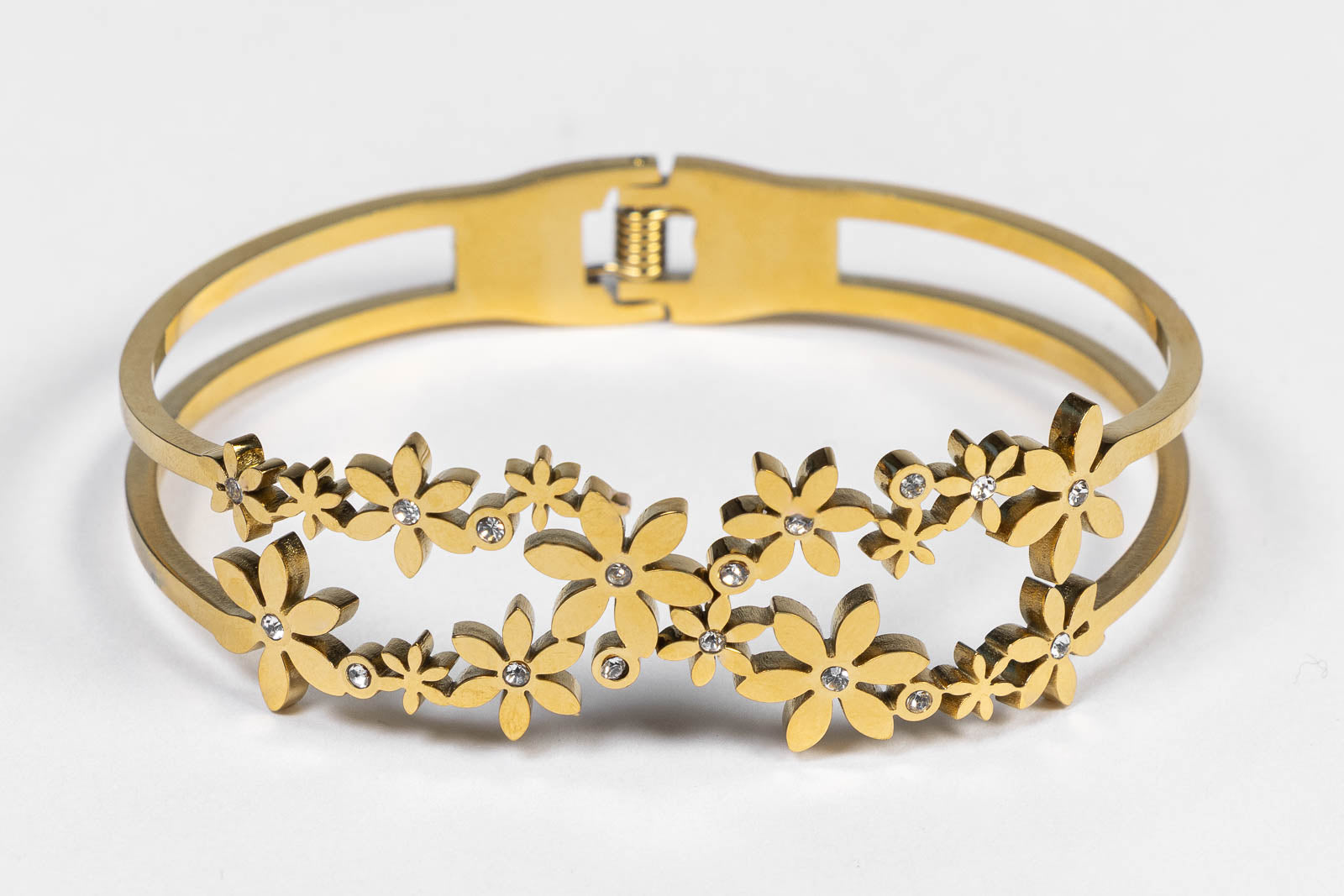 Bracciale Rigido con Fiori