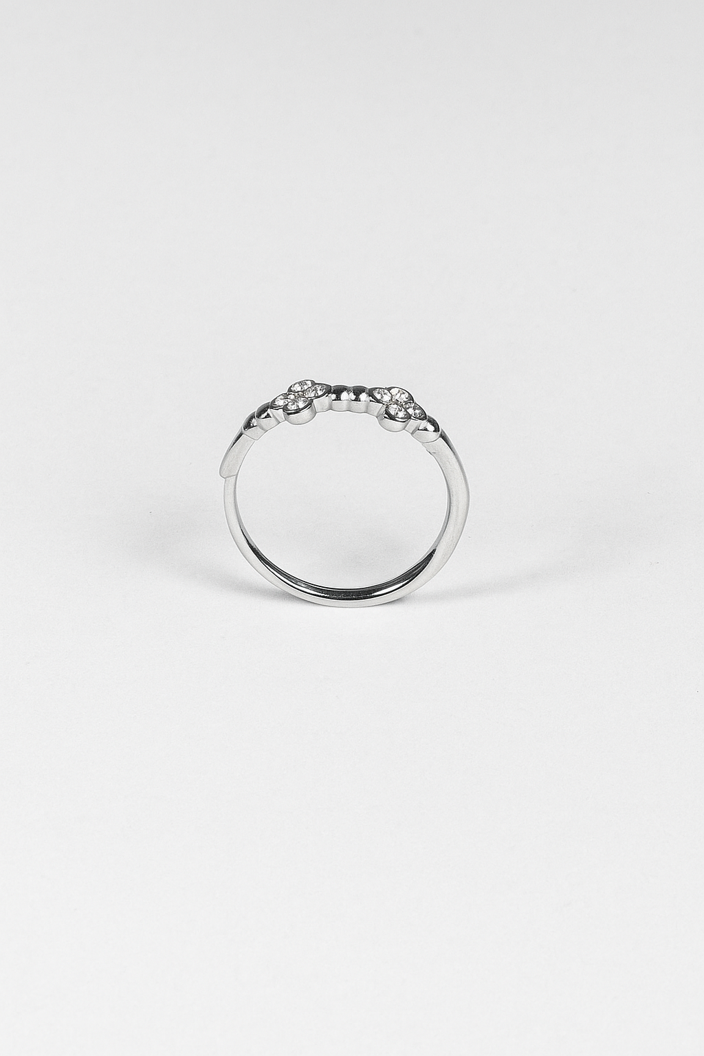 Anello Doppia Luce Silver