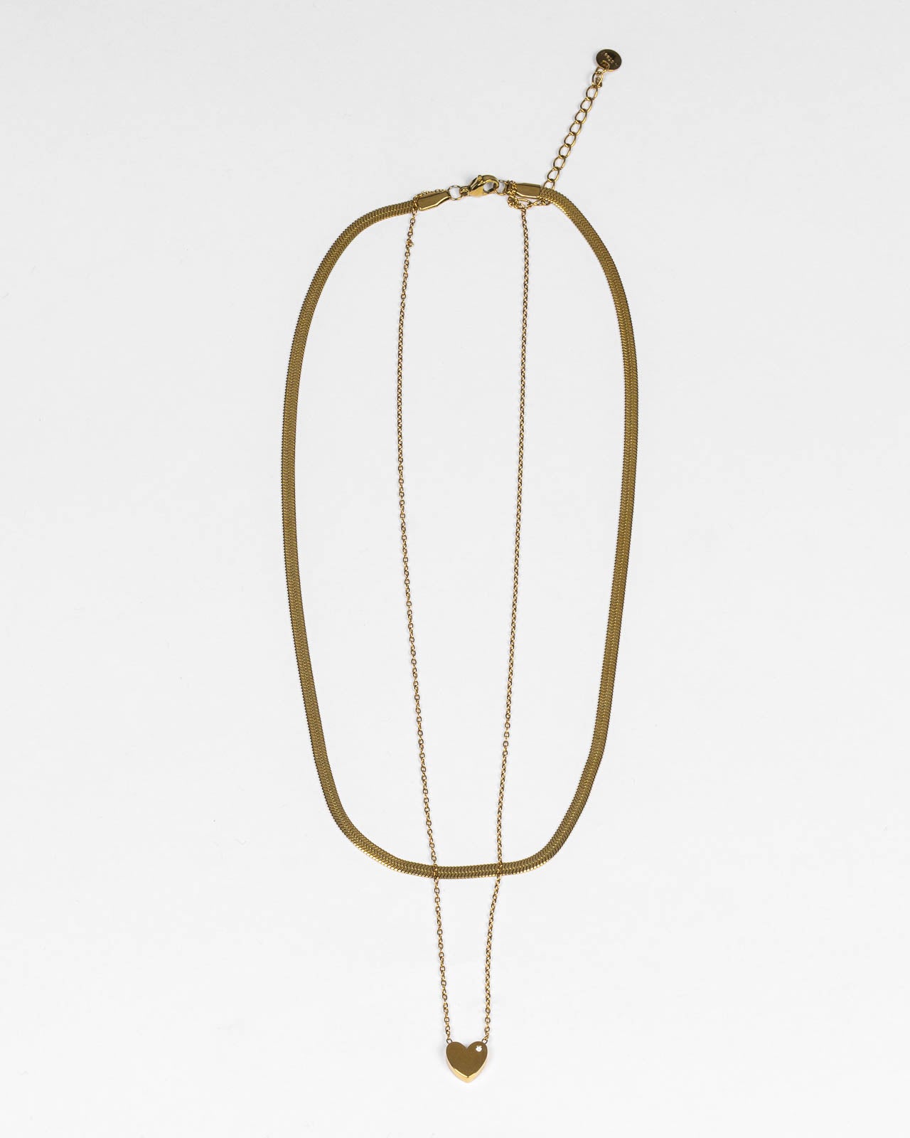Collana Doppio Strato Cuore