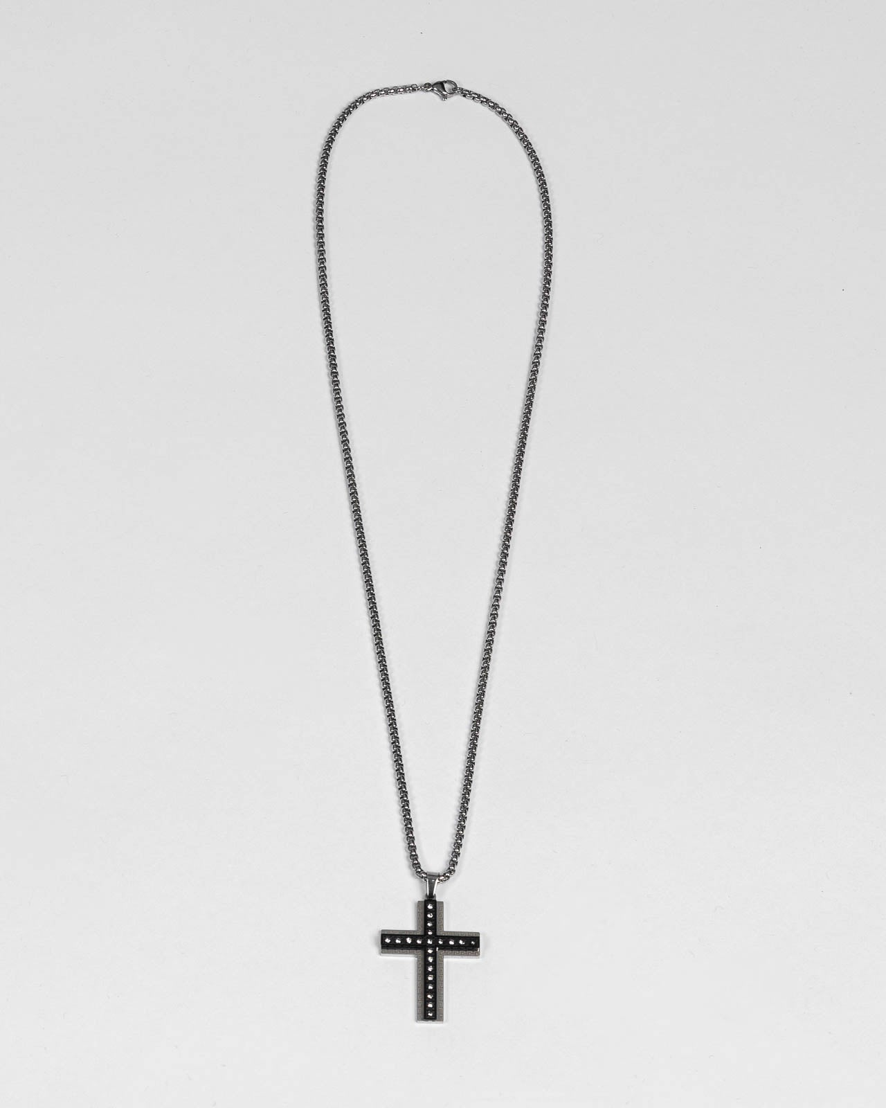 Collana Sanctum con Croce Intarsiata