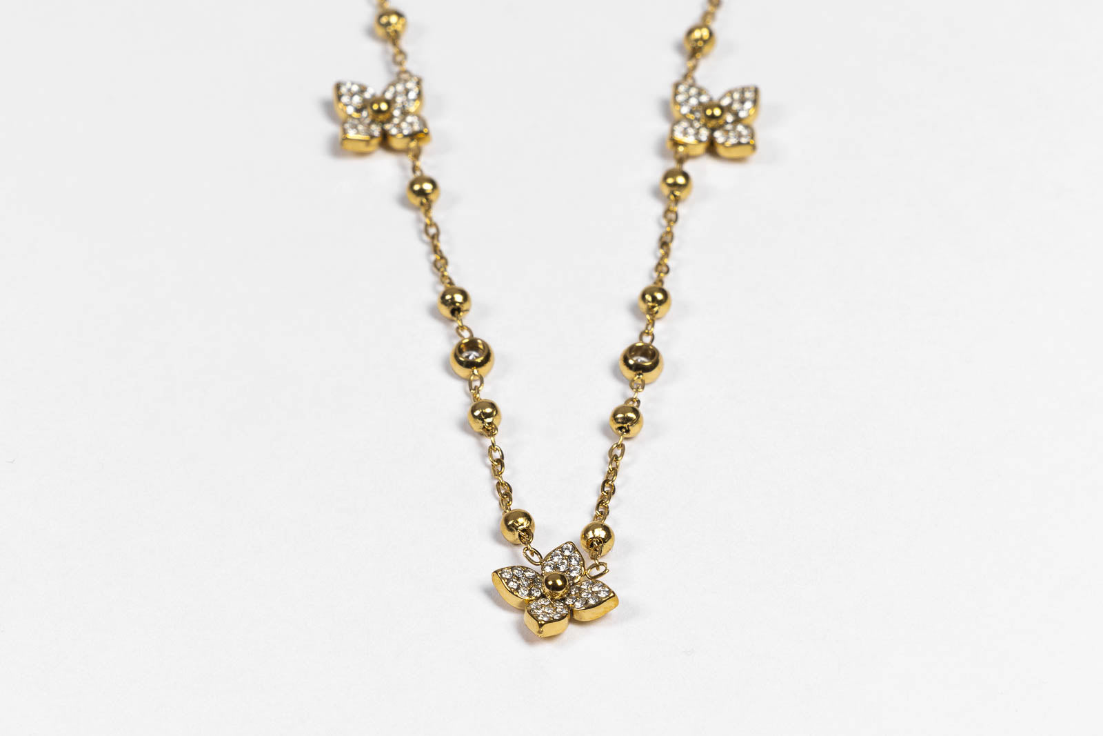 Fiori di Luce - Collana dorato