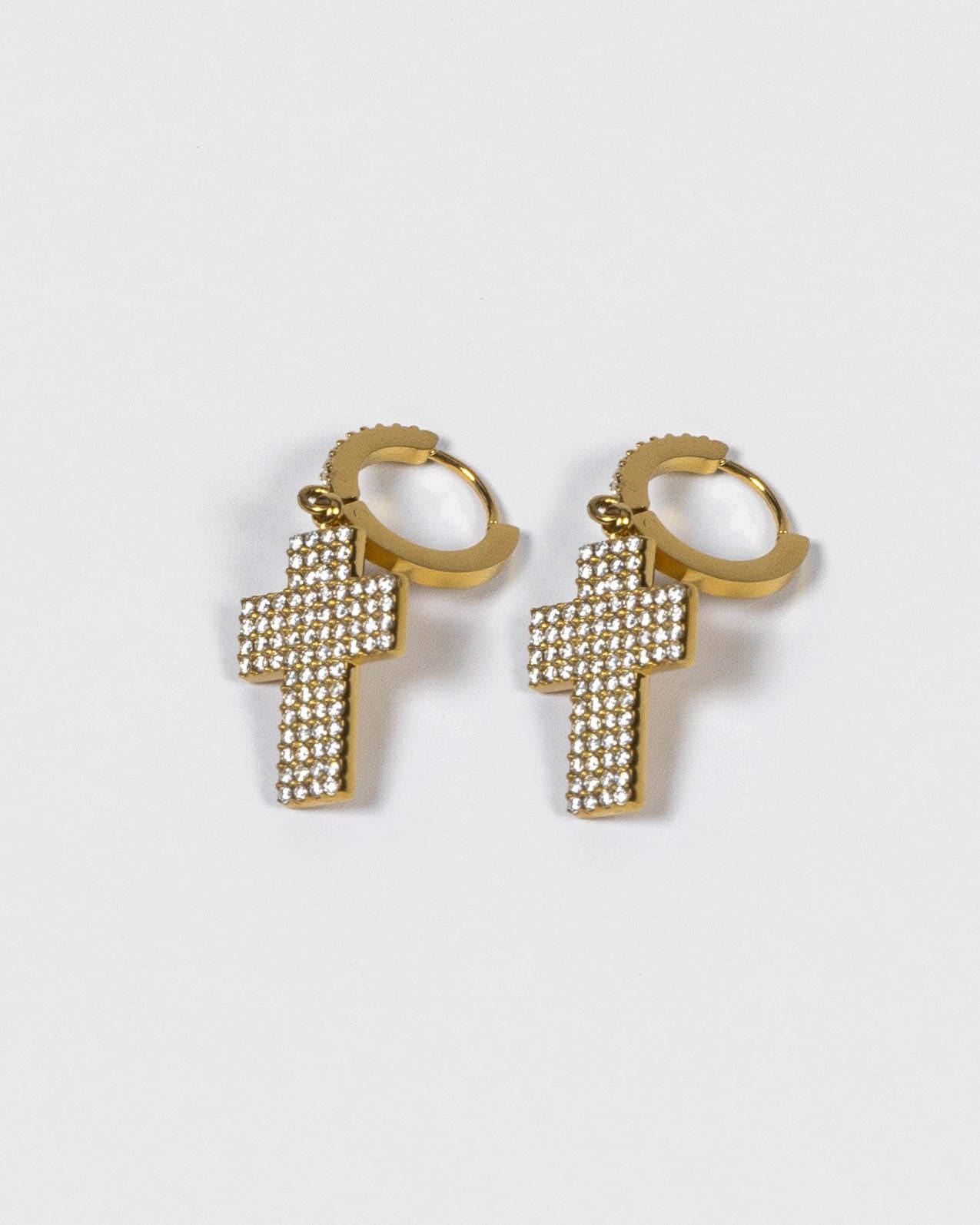 Orecchini Cross Shine Gold