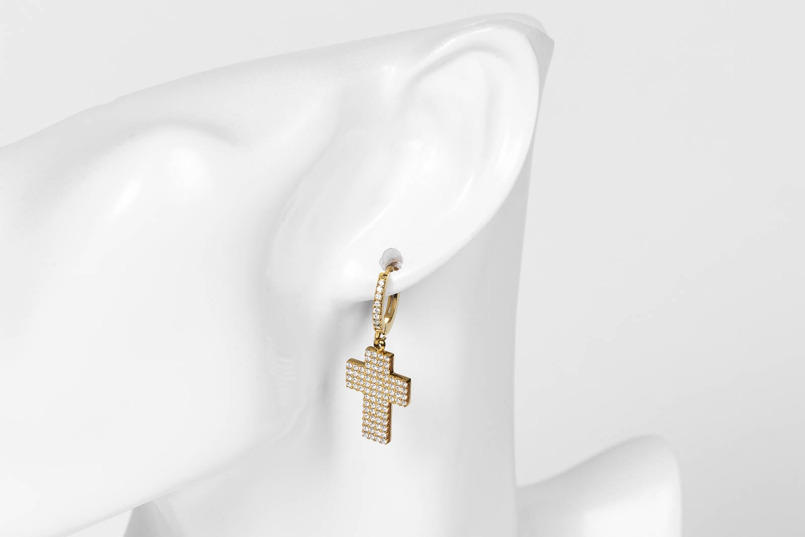 Orecchini Cross Shine Gold