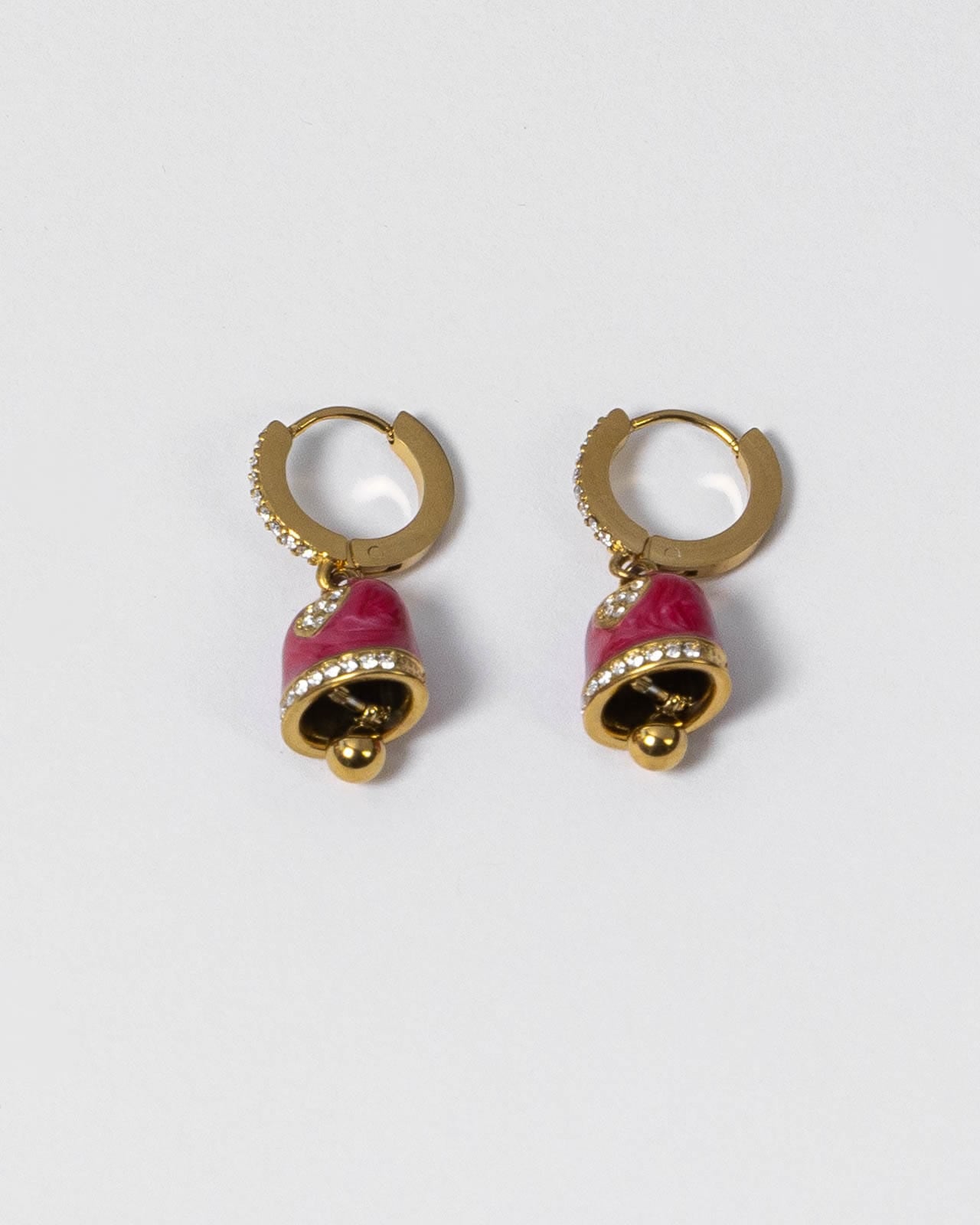 Orecchini Pink Heart Bell