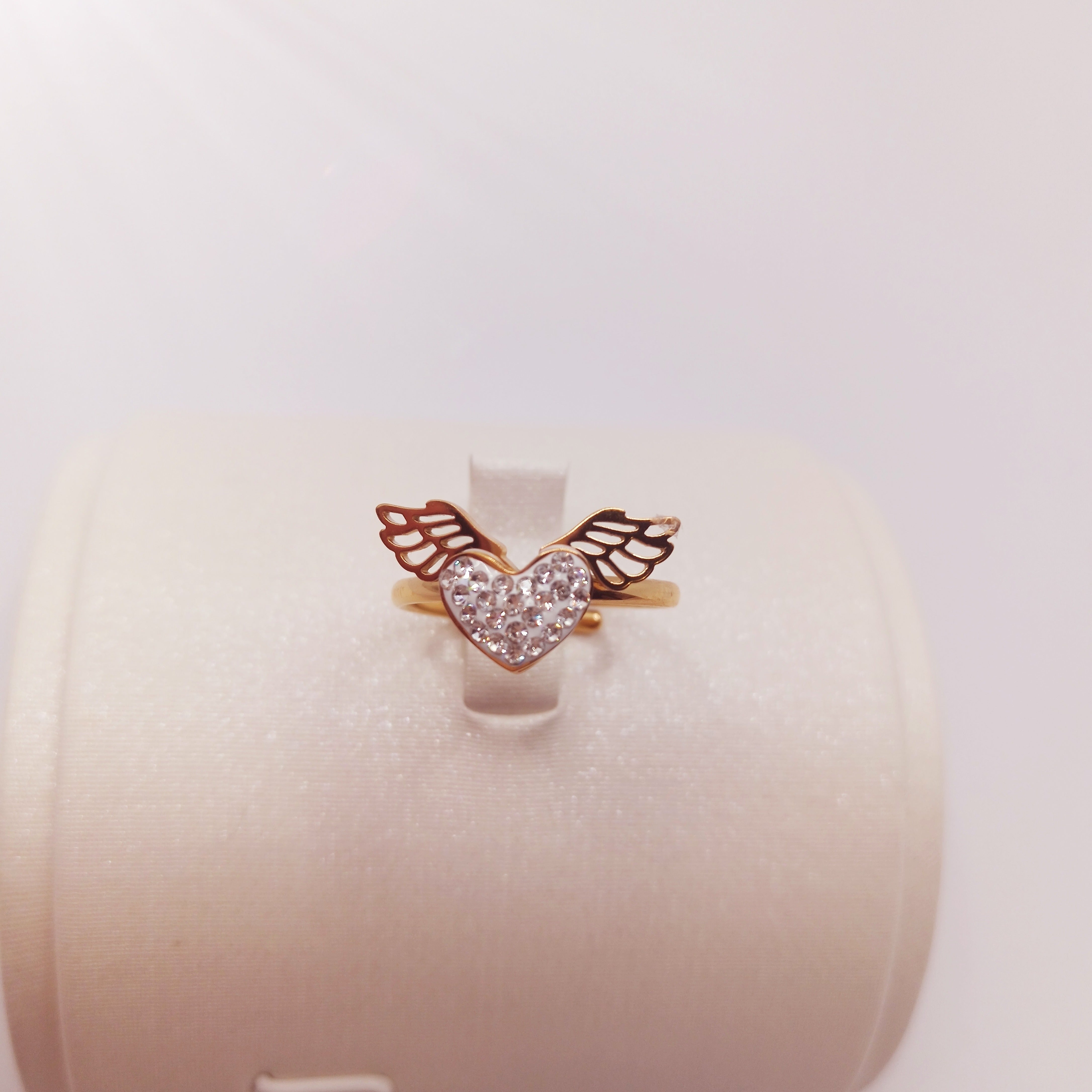 Anello Alas de Amor - Cuore Alato con Zirconi