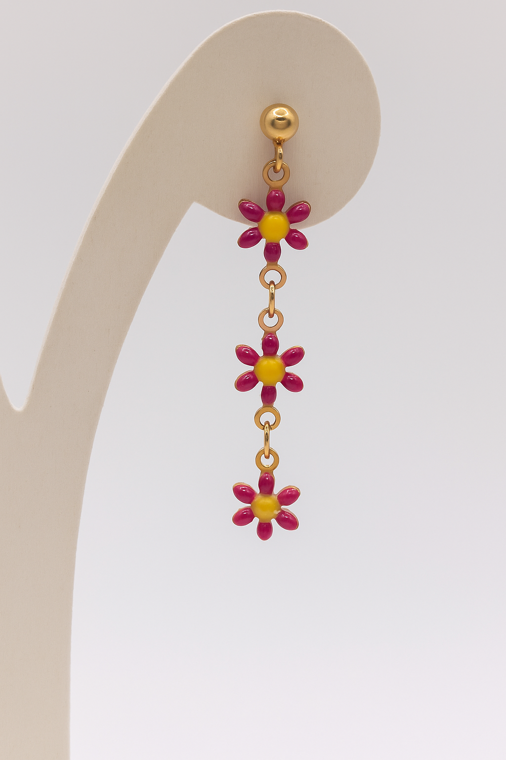 Orecchini Margherite Fucsia
