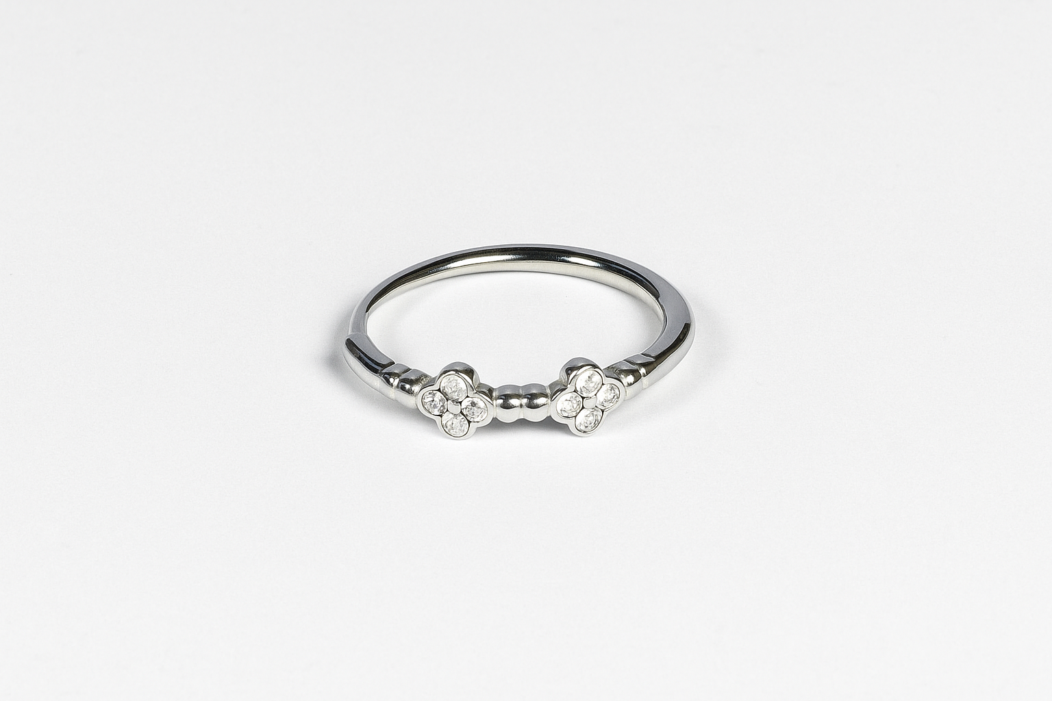 Anello Doppia Luce Silver
