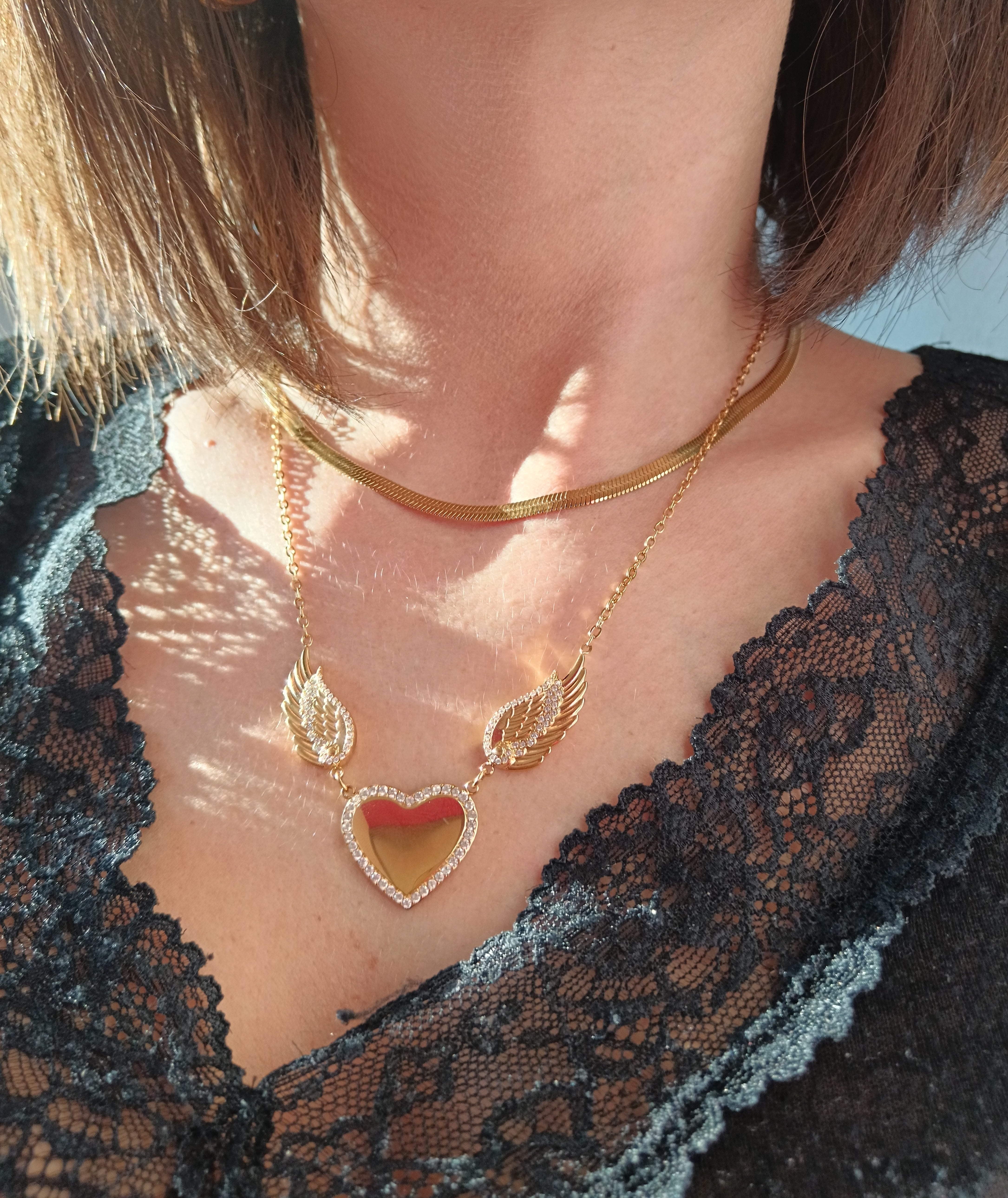 Collana Cuore Alato